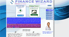 Desktop Screenshot of financewizard.co.za