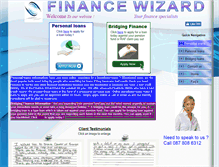 Tablet Screenshot of financewizard.co.za